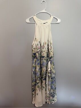 DN Design Halter Floral Tie Waist Dress Size 20W